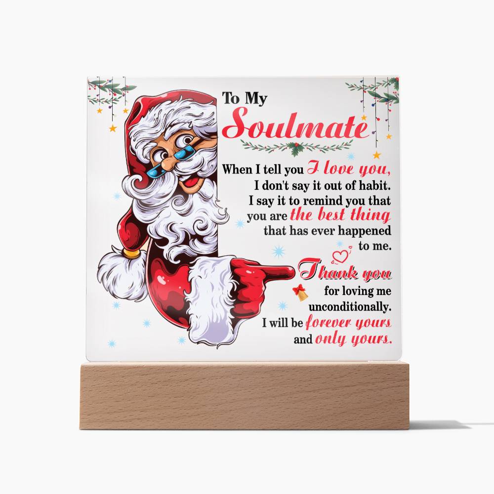 Soulmate-Forever Yours-Acrylic Square Plaque