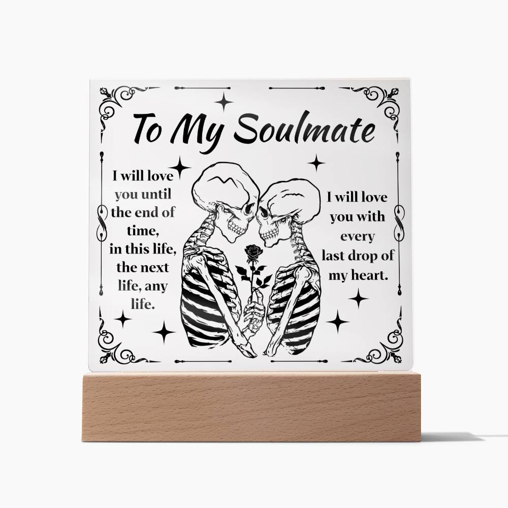 Halloween - Soulmate - until the end of time - Acrylic Plaque