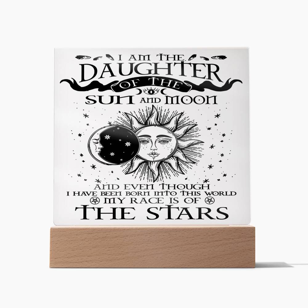 Daughter of the Sun and Moon-Acrylic Plaque