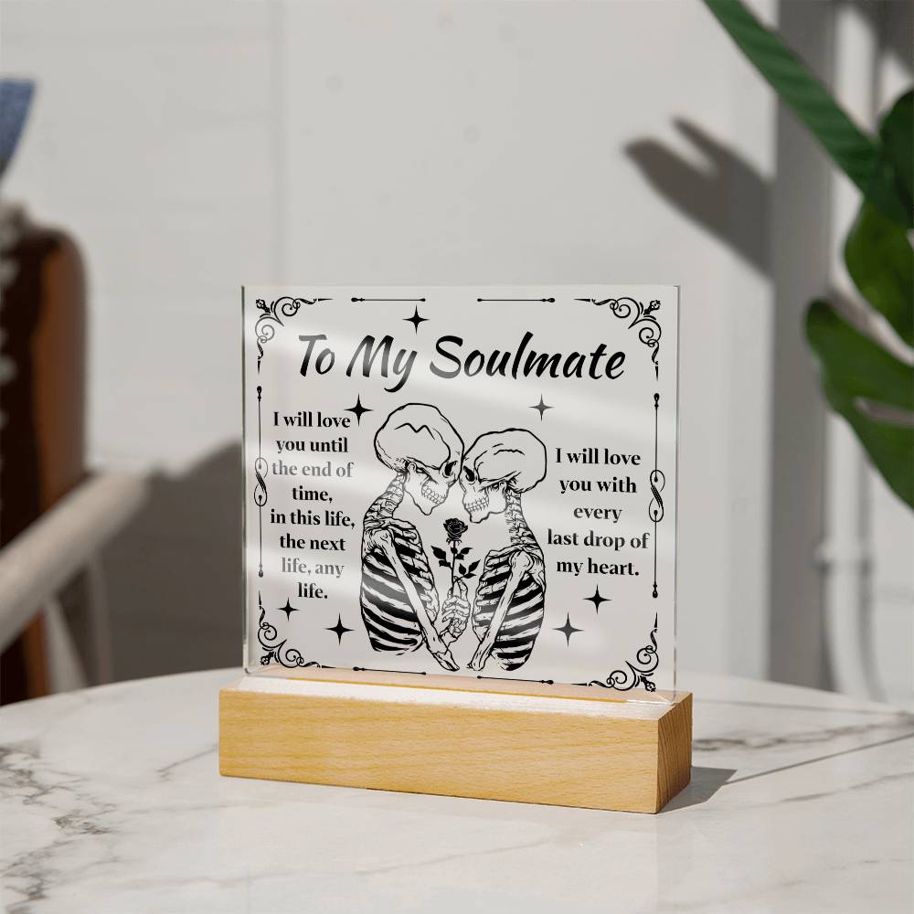 Halloween - Soulmate - until the end of time - Acrylic Plaque