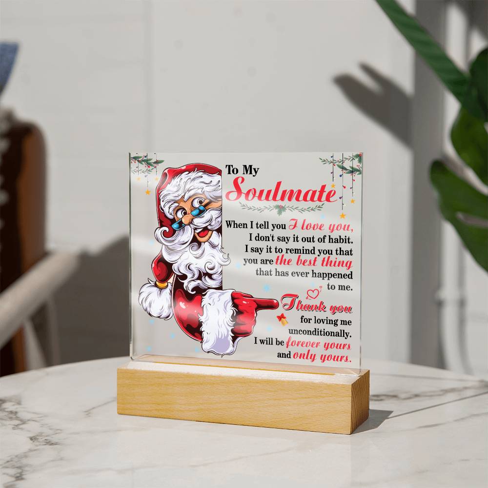 Soulmate-Forever Yours-Acrylic Square Plaque