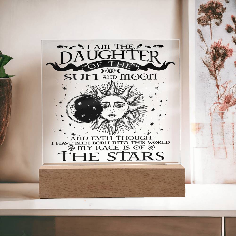Daughter of the Sun and Moon-Acrylic Plaque