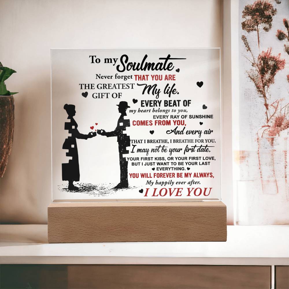 Soulmate-Breathe For You-Acrylic Square Plaque