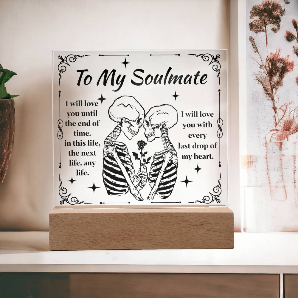 Halloween - Soulmate - until the end of time - Acrylic Plaque