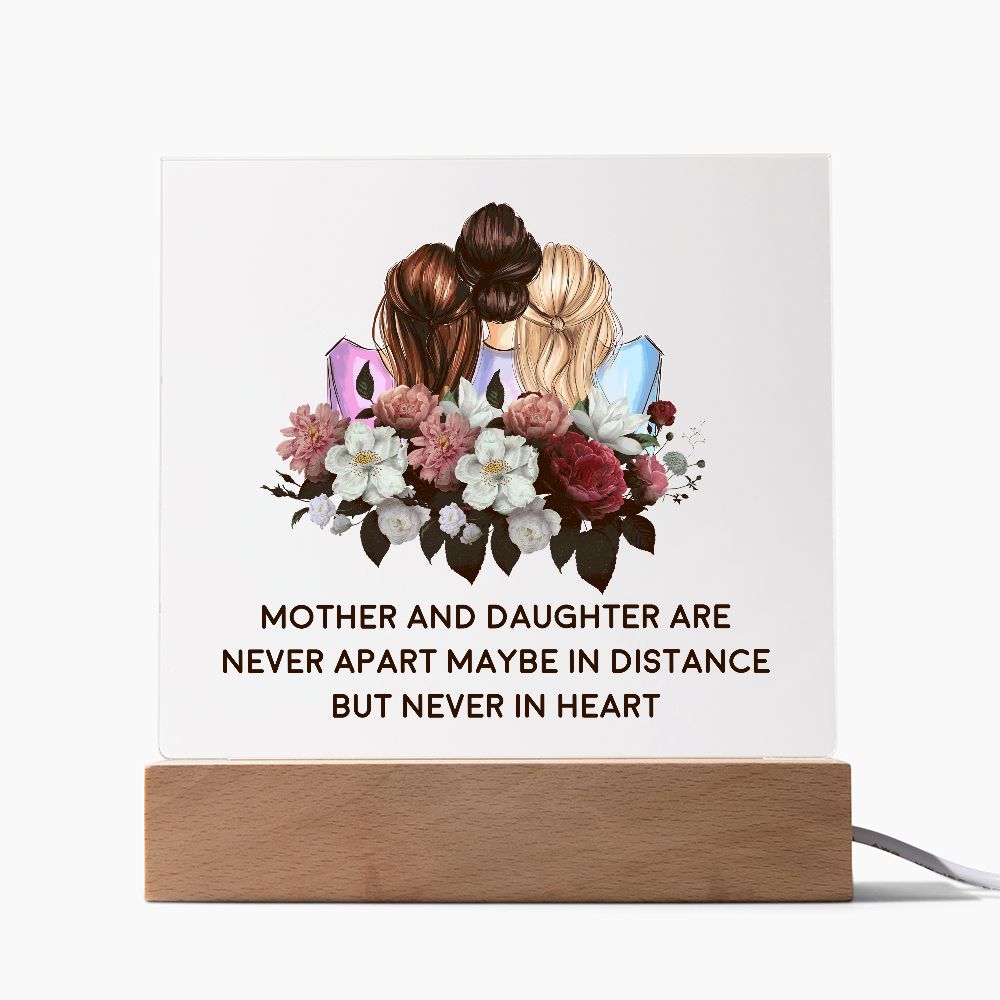 MD: Mother and Daughter Acrylic Plaque