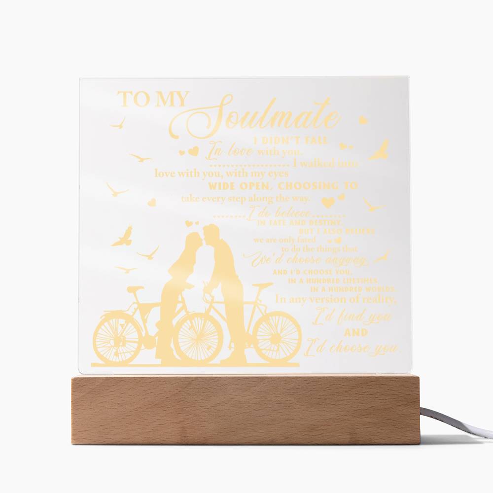 Soulmate-Fate And Destiny Acrylic Square Plaque