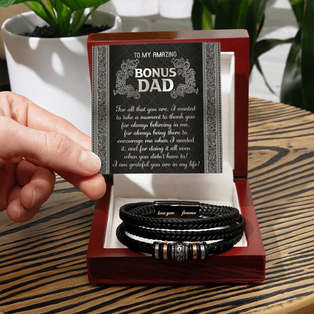 Dad-In My Life-Bracelet Stylish Men's Leather Bracelet | Unique Father's Day Gift