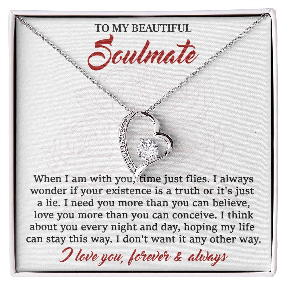 Soulmate-I Need You Forever Love Pendant Necklace