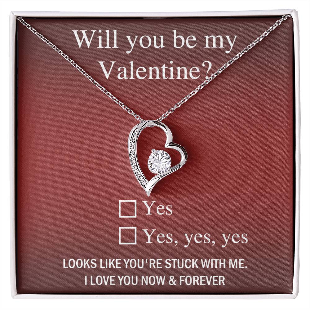 Soulmate-Be My Valentine Forever Love Pendant Necklace