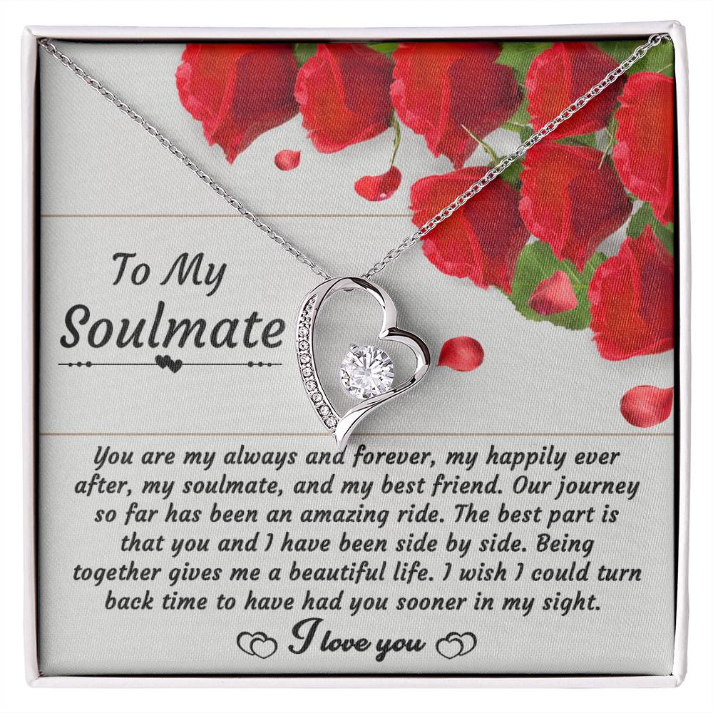 Soulmate-Side By Side Forever Love Pendant Necklace