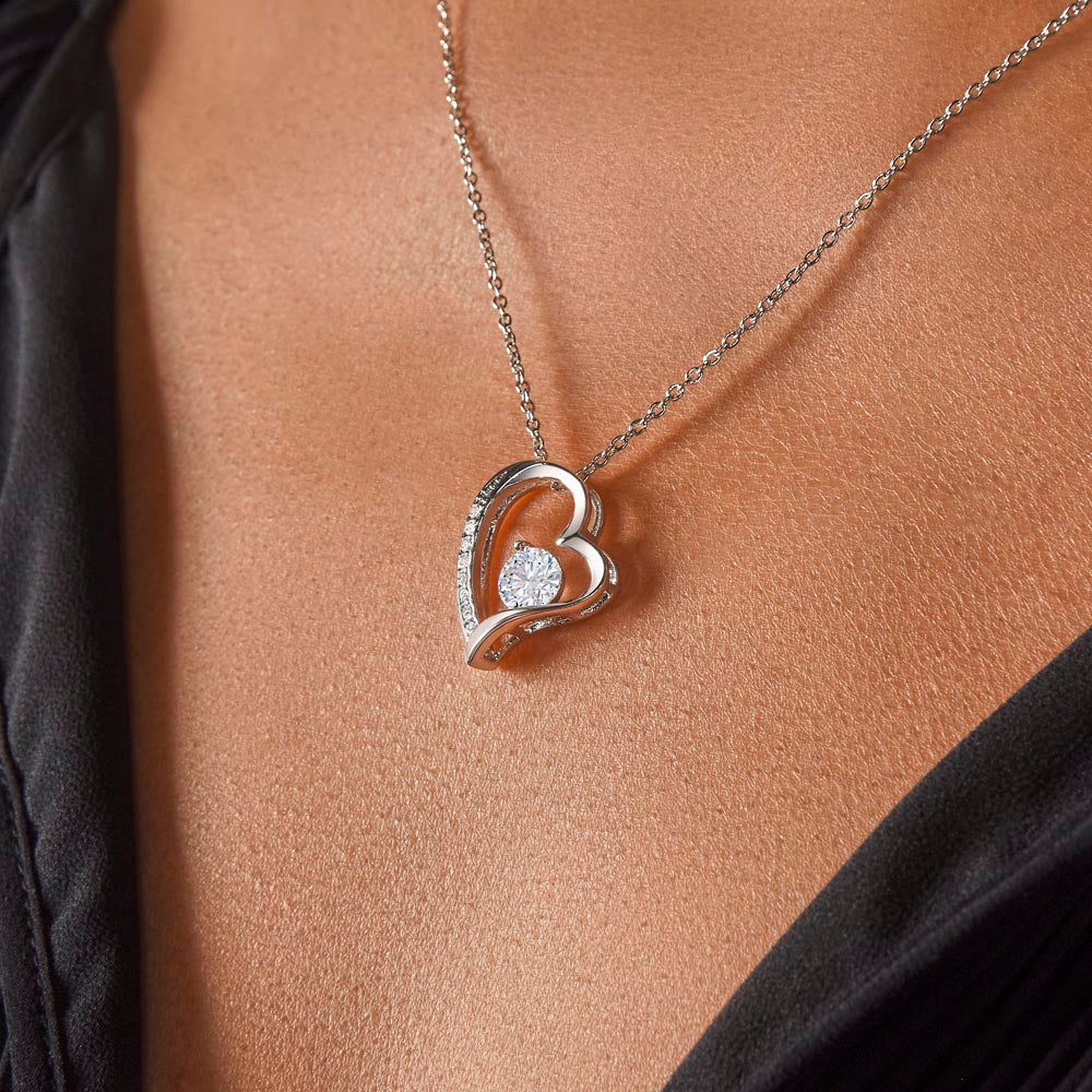 Eternal Remorse: Forever Love Necklace with 'I'm Sorry' Message Card