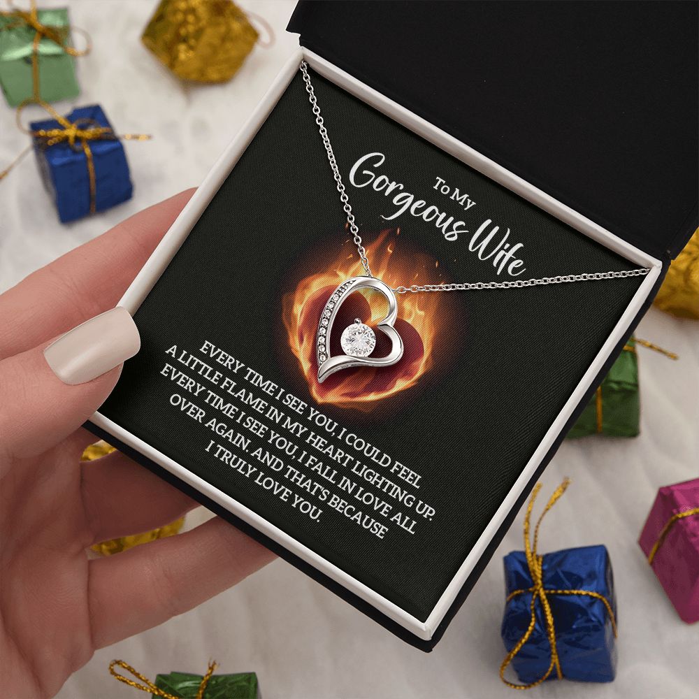 Forever Love: Necklace for Wife - Igniting Flames of Affection