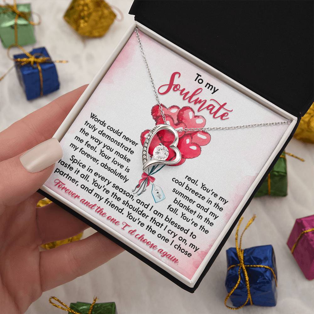Soulmate-I Chose Forever Forever Love Pendant Necklace