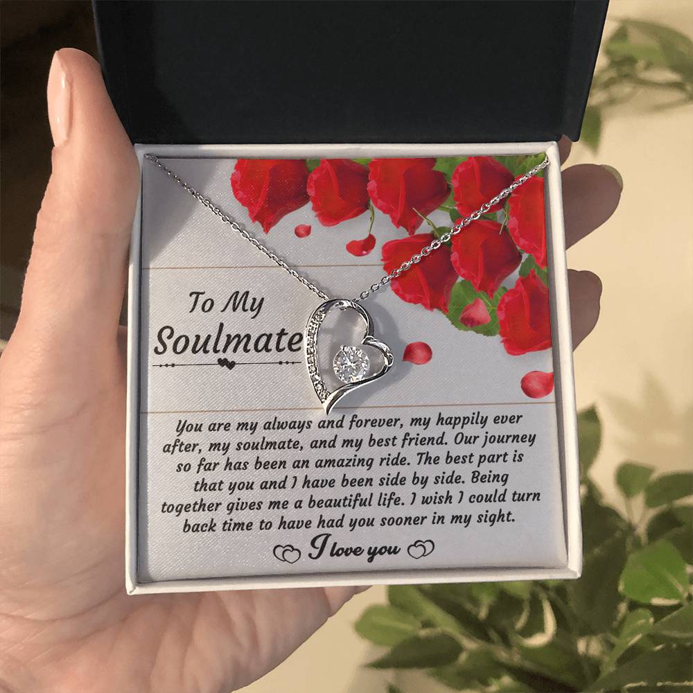 Soulmate-Side By Side Forever Love Pendant Necklace