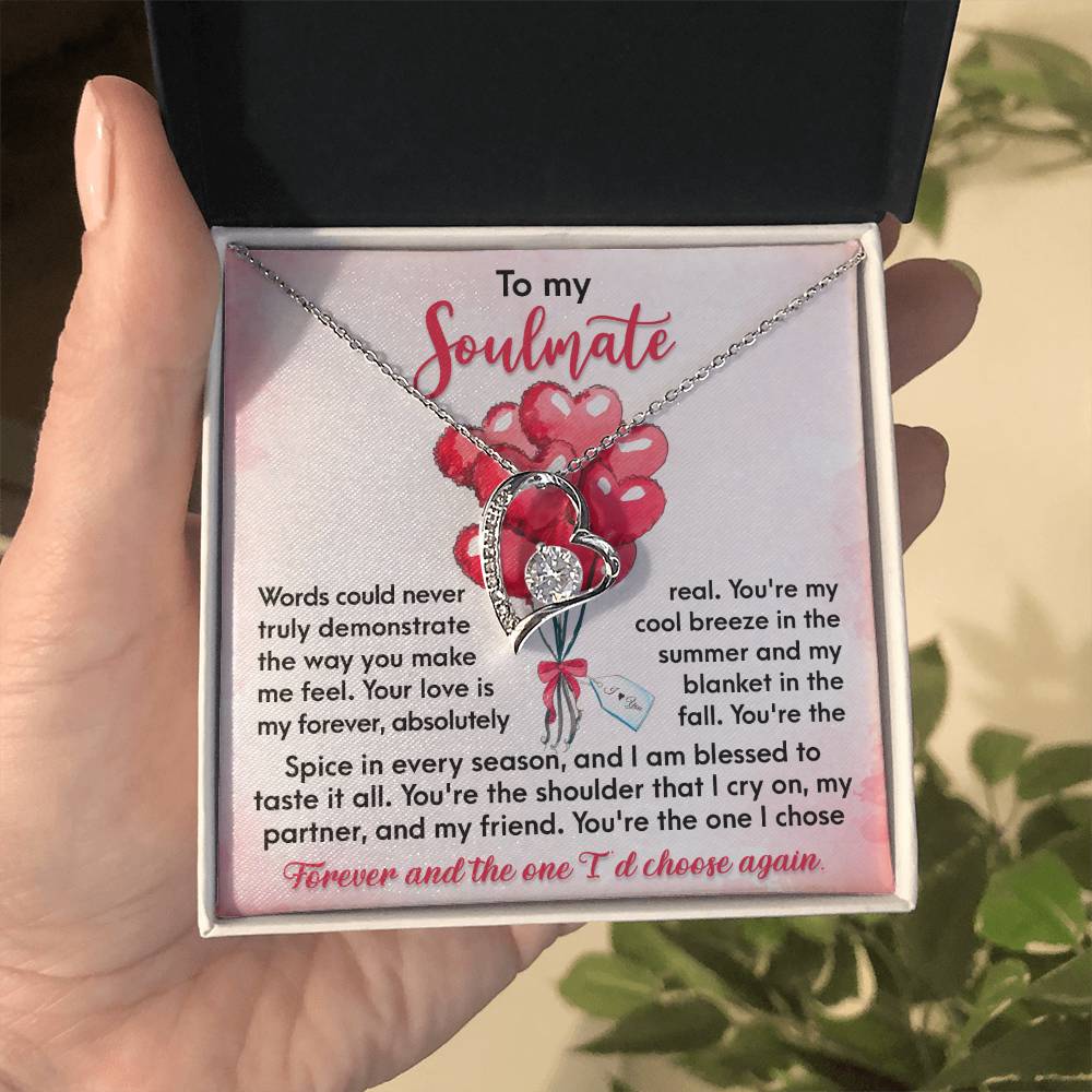Soulmate-I Chose Forever Forever Love Pendant Necklace