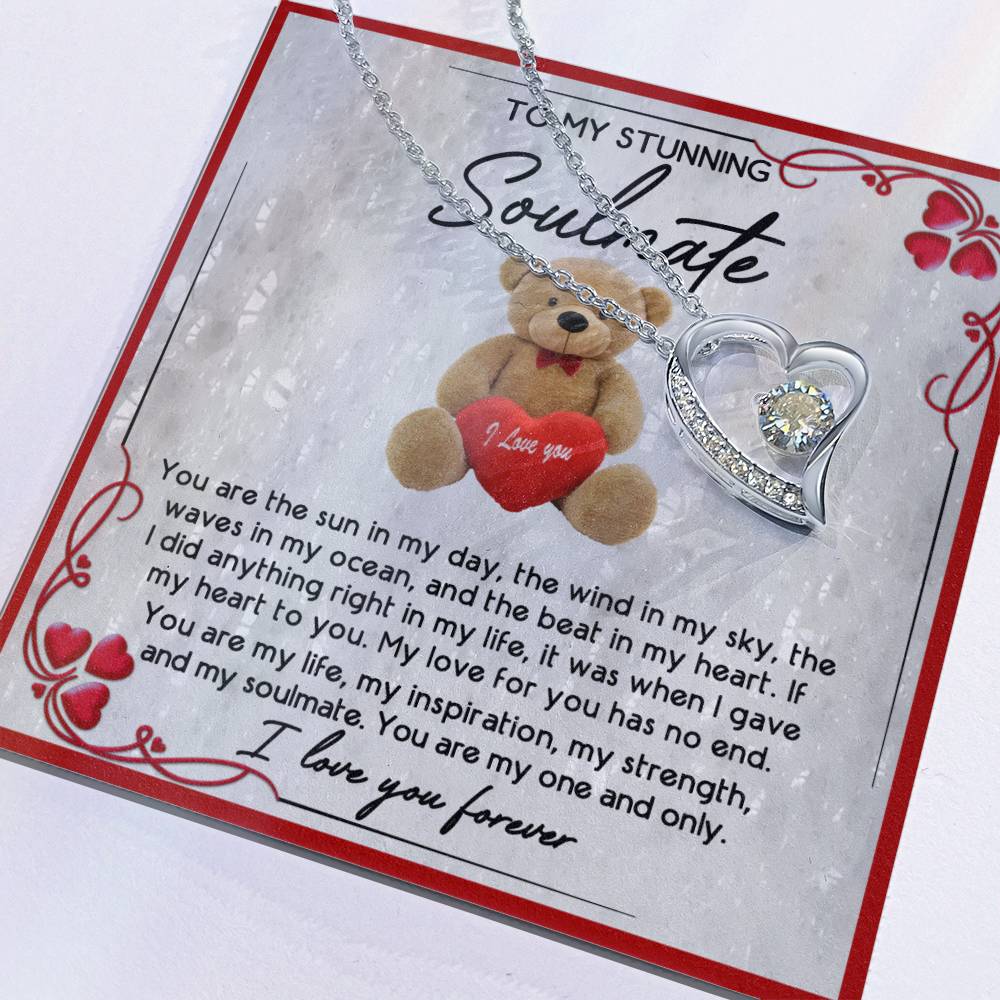 Soulmate-In My Heart 2 Forever Love Pendant Necklace