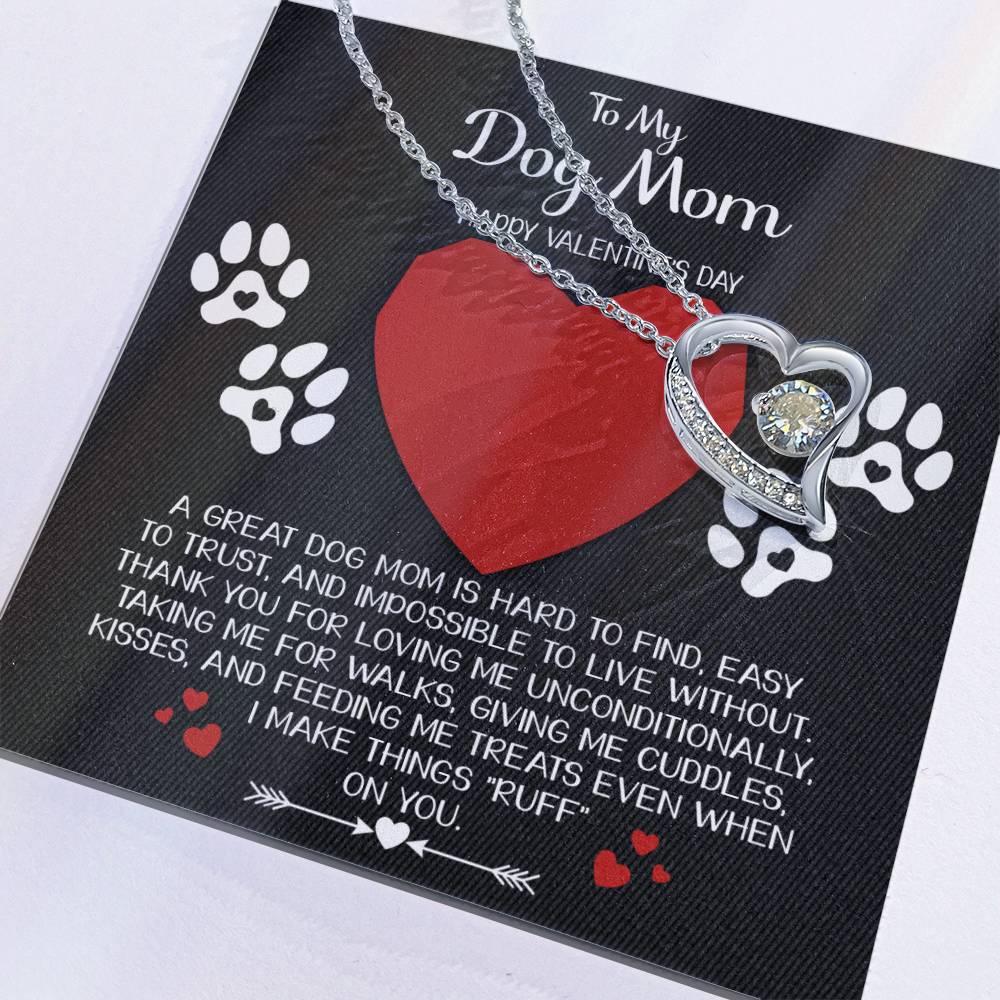 Dog Mom-Hard To Find Forever Love Pendant Necklace