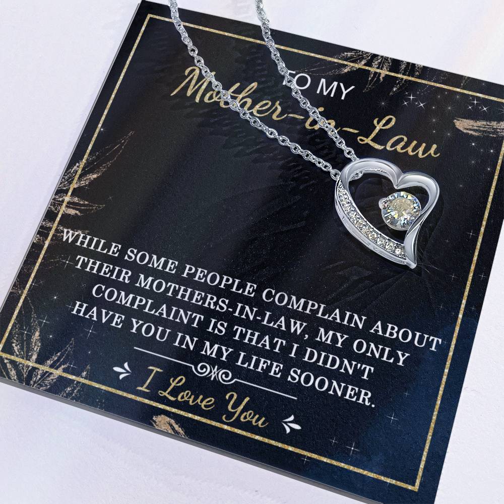 Mother-In-Law-In My Life Forever Love Pendant Necklace