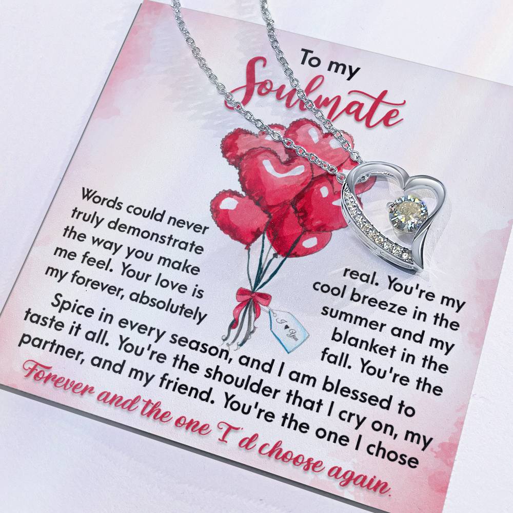 Soulmate-I Chose Forever Forever Love Pendant Necklace