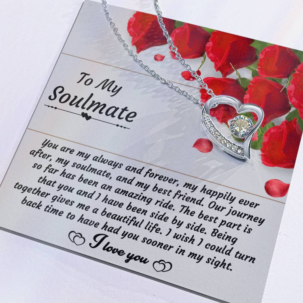Soulmate-Side By Side Forever Love Pendant Necklace