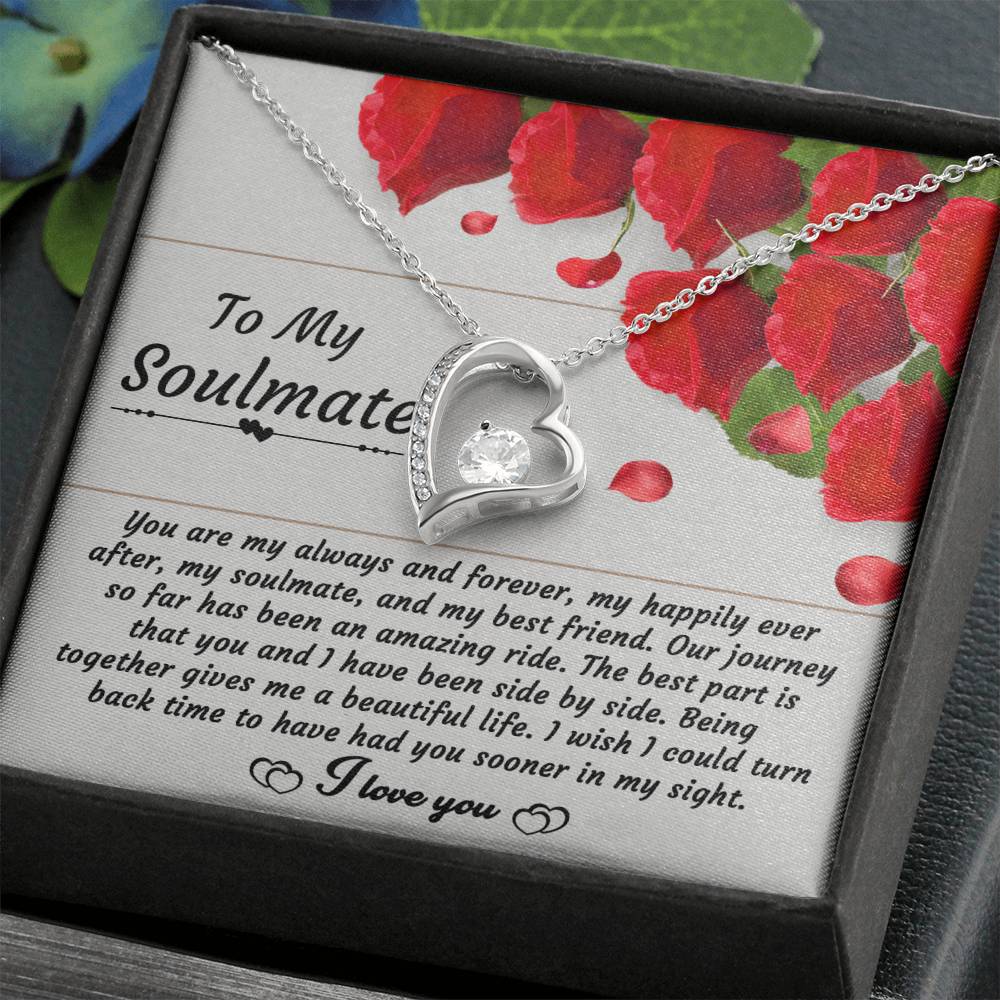 Soulmate-Side By Side Forever Love Pendant Necklace