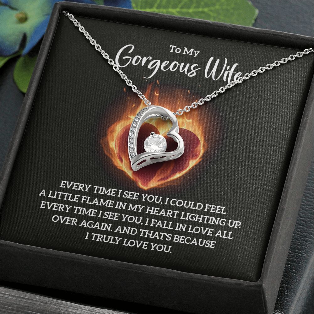 Forever Love: Necklace for Wife - Igniting Flames of Affection