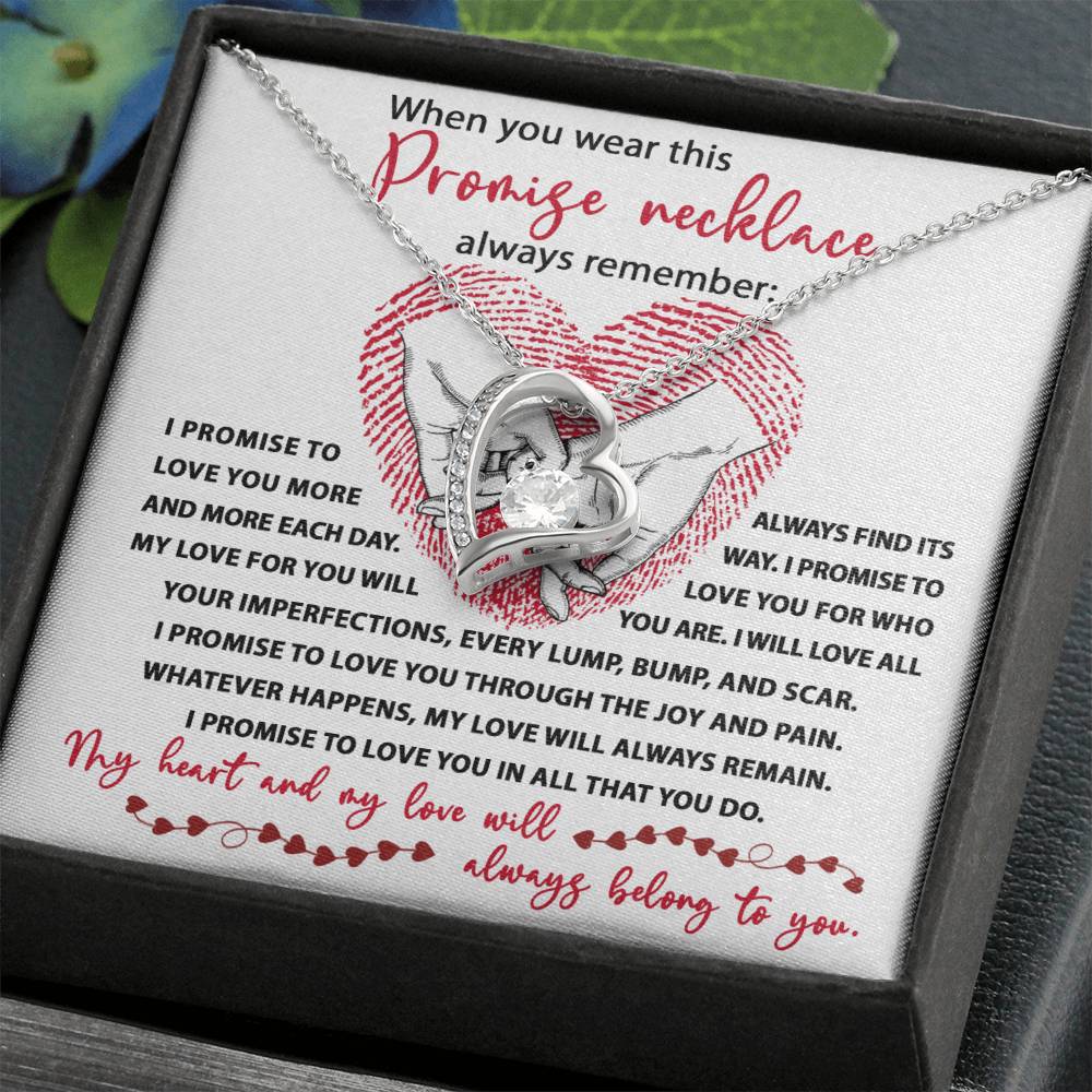 Soulmate-I Promise Forever Love Pendant Necklace
