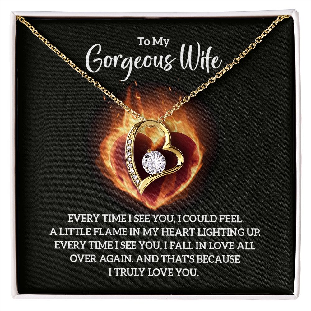 Forever Love: Necklace for Wife - Igniting Flames of Affection