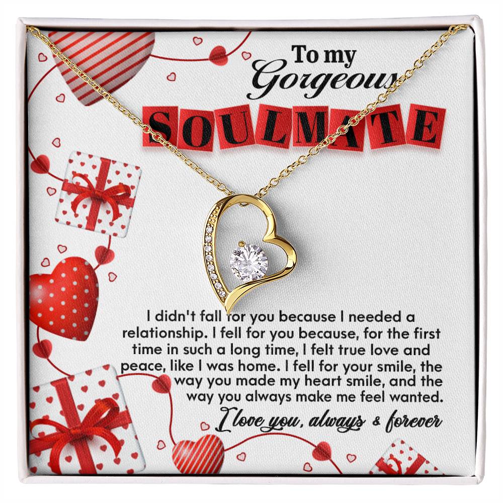 Soulmate-Fall For You Forever Love Pendant Necklace