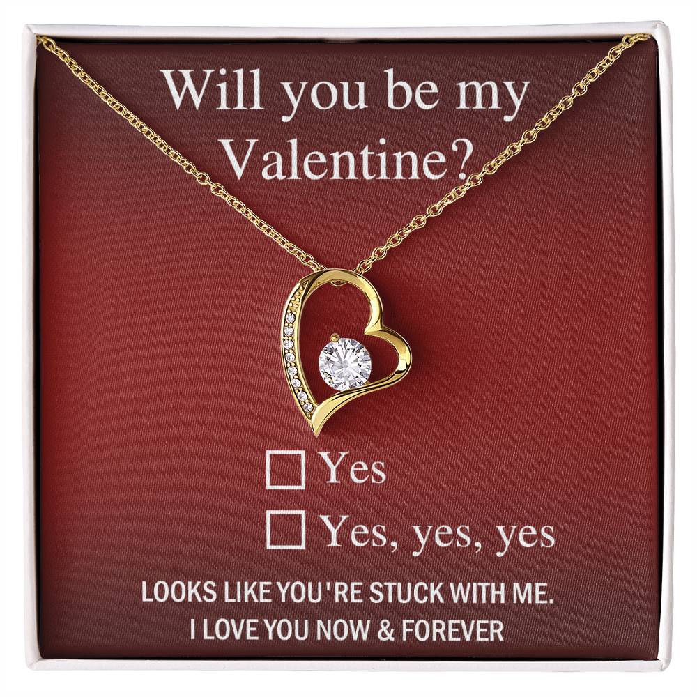 Soulmate-Be My Valentine Forever Love Pendant Necklace