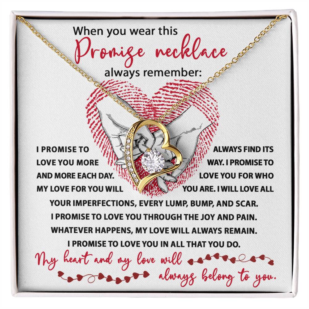 Soulmate-I Promise Forever Love Pendant Necklace