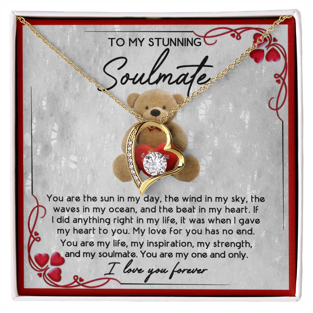 Soulmate-In My Heart 2 Forever Love Pendant Necklace