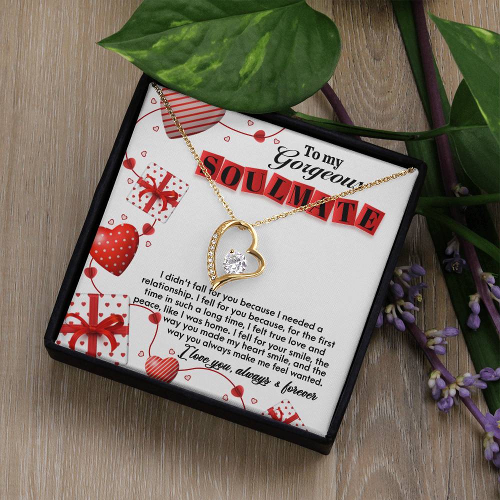 Soulmate-Fall For You Forever Love Pendant Necklace