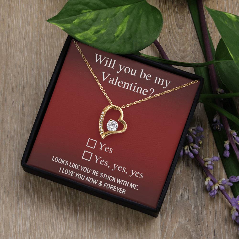 Soulmate-Be My Valentine Forever Love Pendant Necklace
