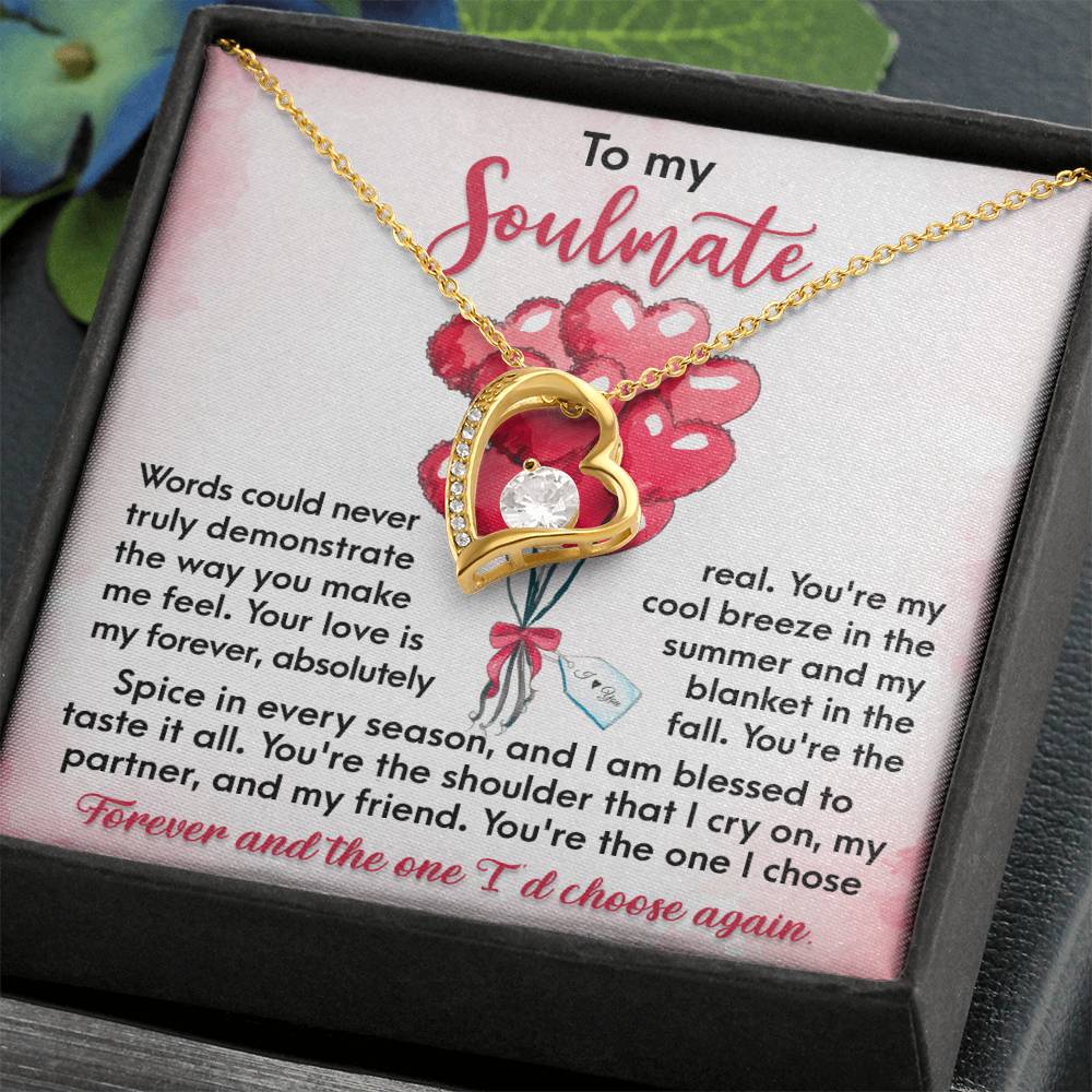 Soulmate-I Chose Forever Forever Love Pendant Necklace