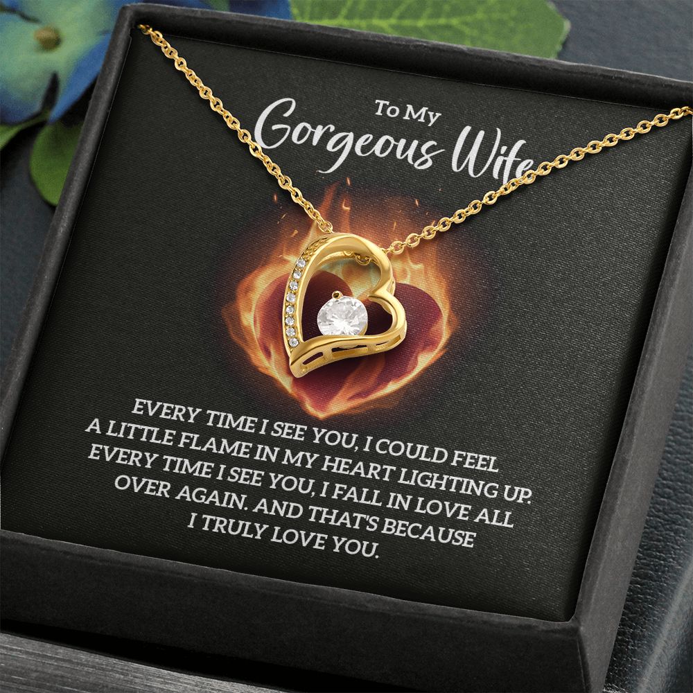 Forever Love: Necklace for Wife - Igniting Flames of Affection