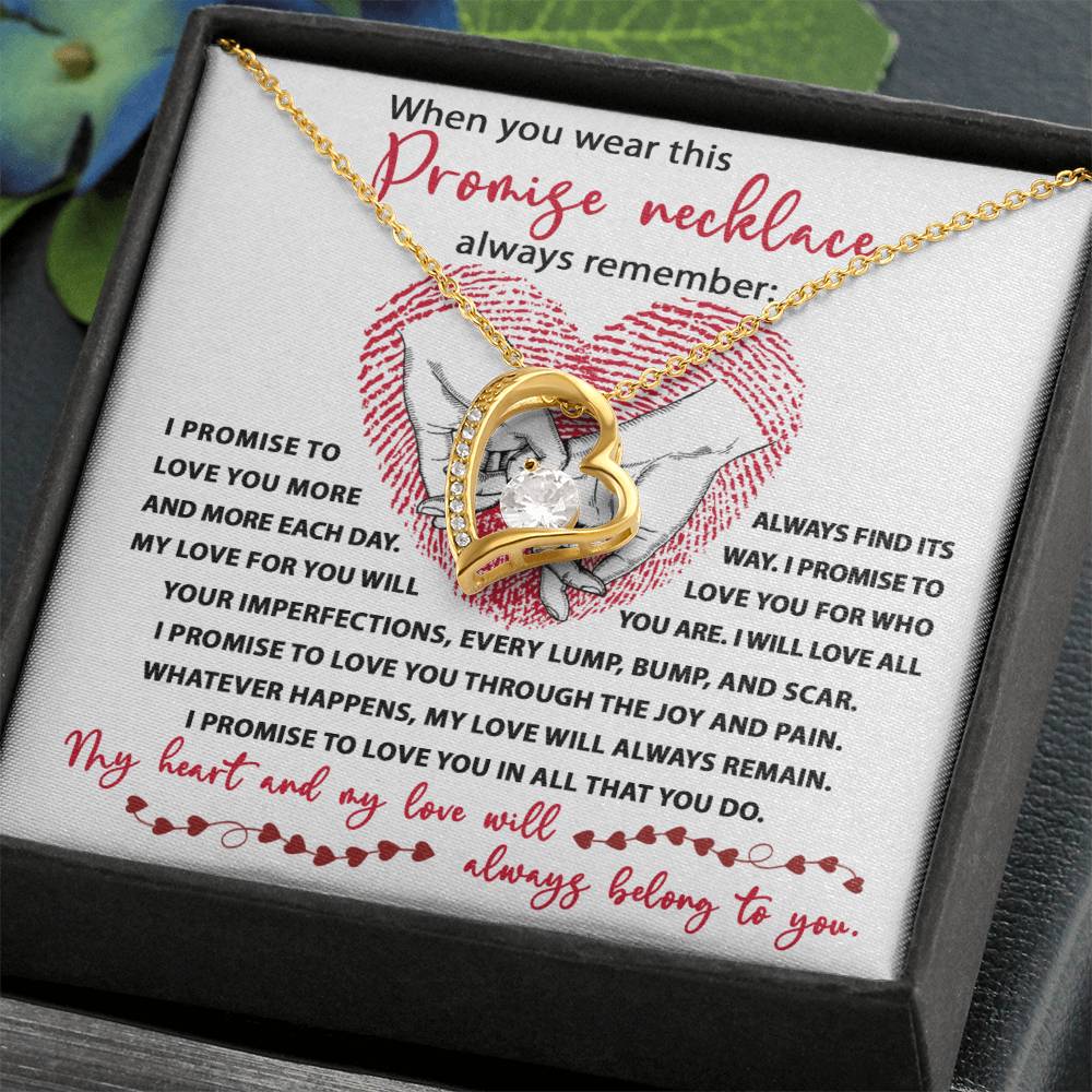Soulmate-I Promise Forever Love Pendant Necklace