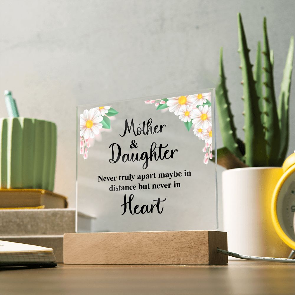 MD: Mother & Daughter never truly apart - Acrylic Plaque