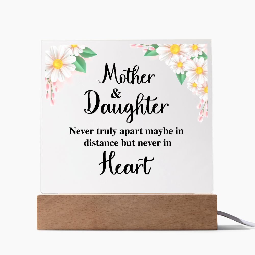 MD: Mother & Daughter never truly apart - Acrylic Plaque