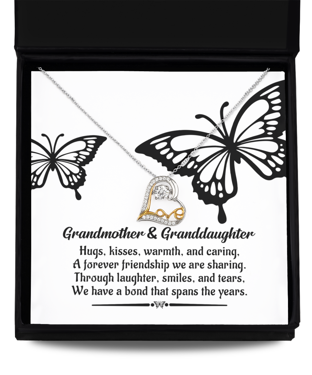 Grandma Granddaughter-A Bond - Dancing Love Necklace