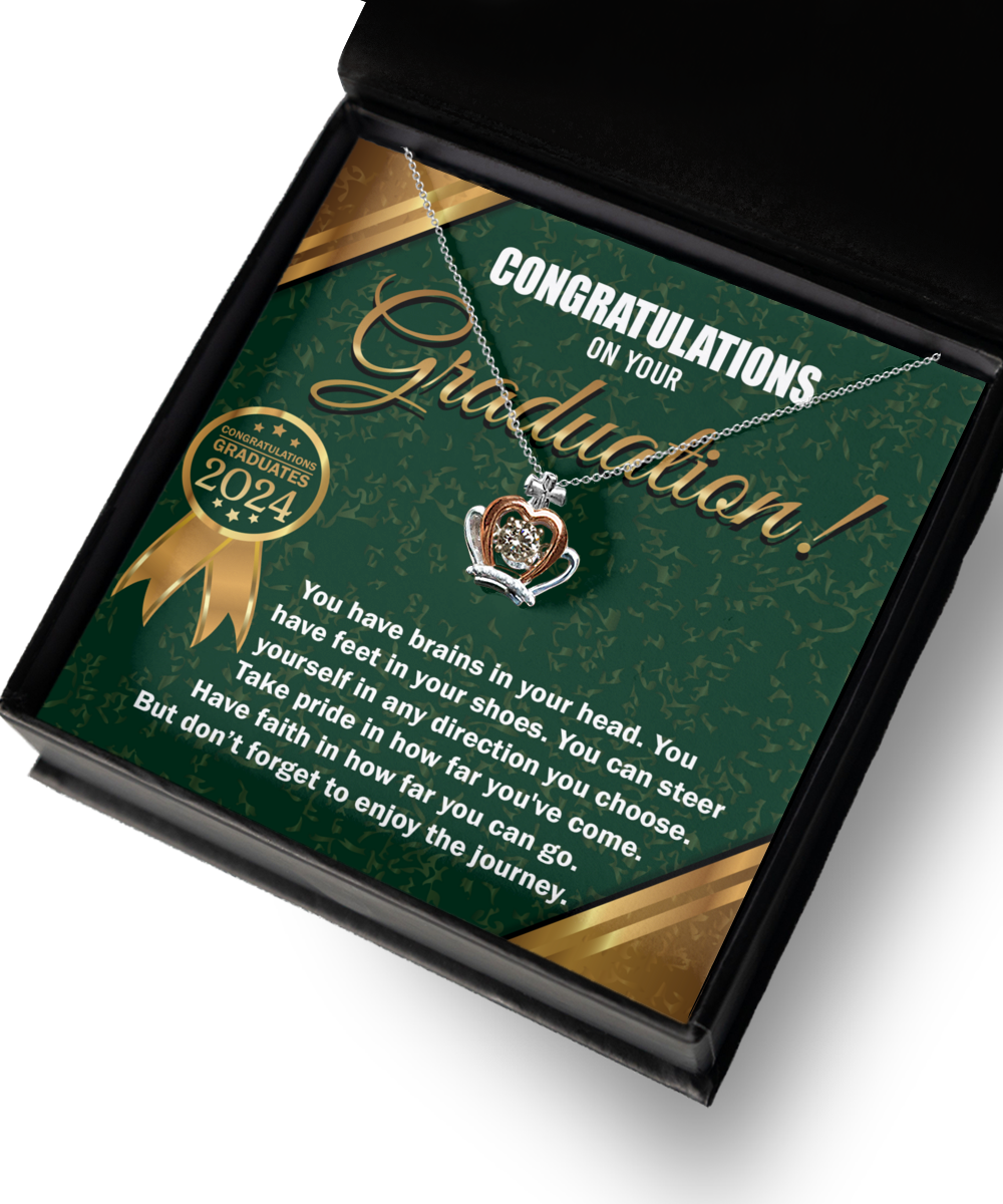 Happy Graduation-In Any Direction - Crown Necklace