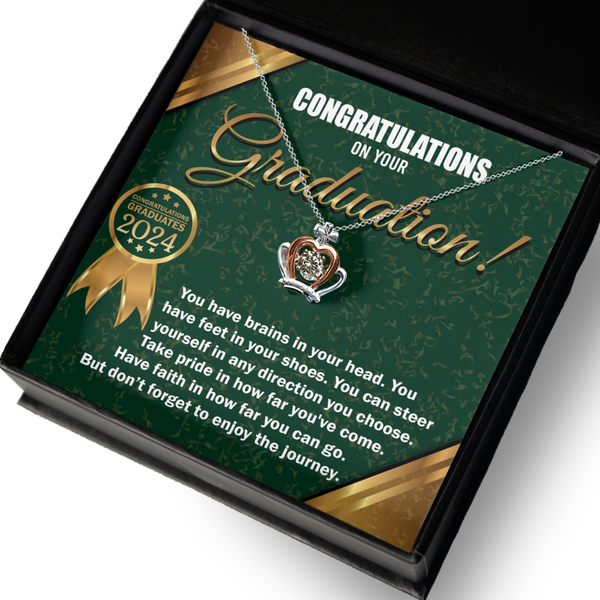 Happy Graduation-In Any Direction - Crown Necklace