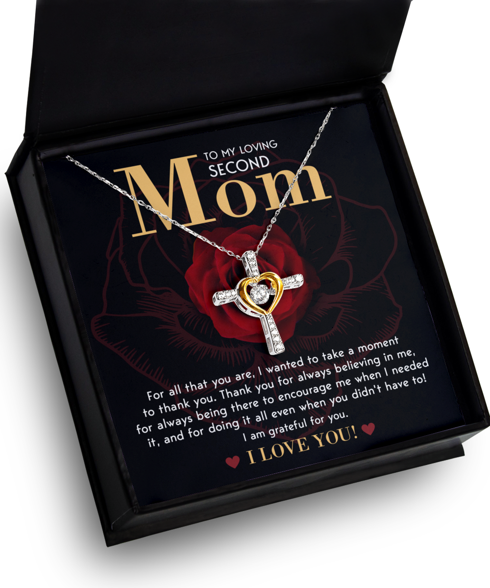 Second Mom-Grateful For You - Cross Dancing Necklace