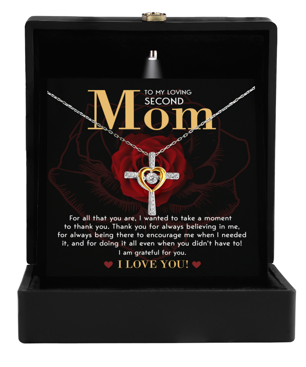 Second Mom-Grateful For You - Cross Dancing Necklace