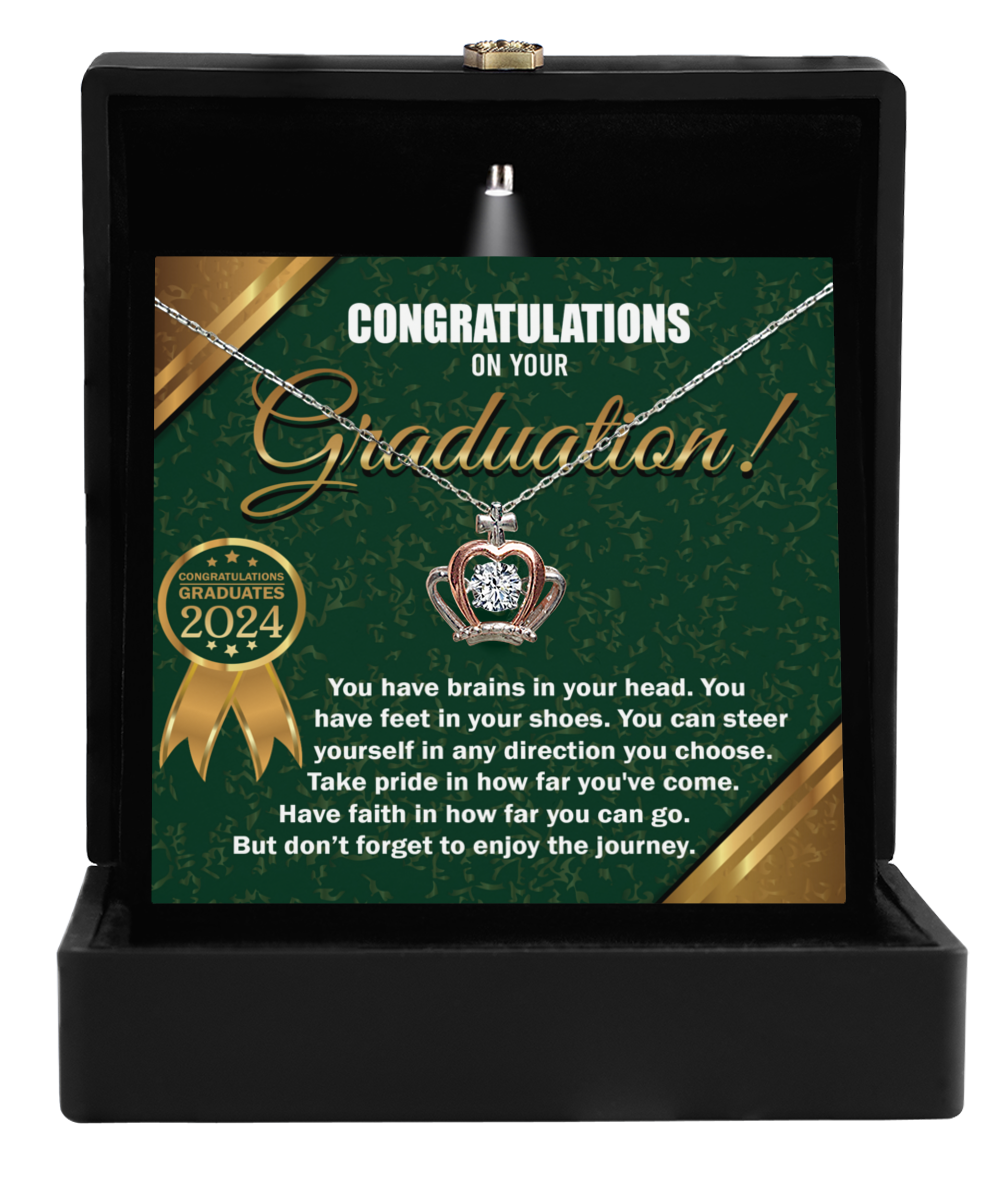 Happy Graduation-In Any Direction - Crown Necklace
