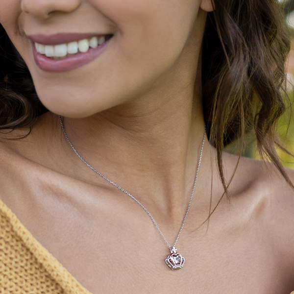 Happy Graduation-Spread Your Wings- Crown Pendant Necklace