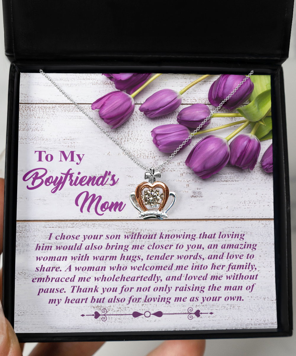 Boyfriend's Mom-As Your Own - Crown Pendant Necklace