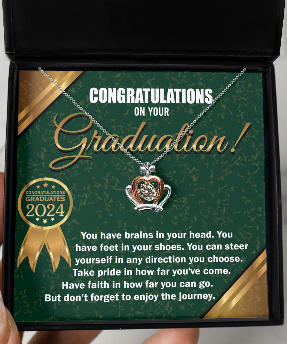Happy Graduation-In Any Direction - Crown Necklace