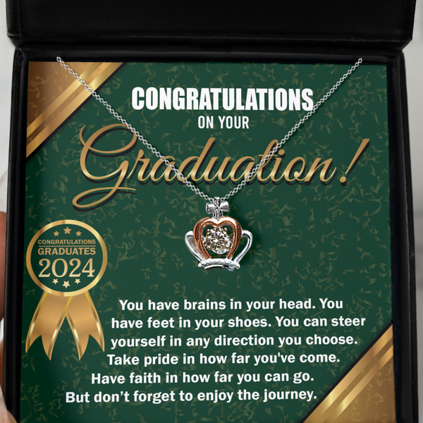 Happy Graduation-In Any Direction - Crown Necklace
