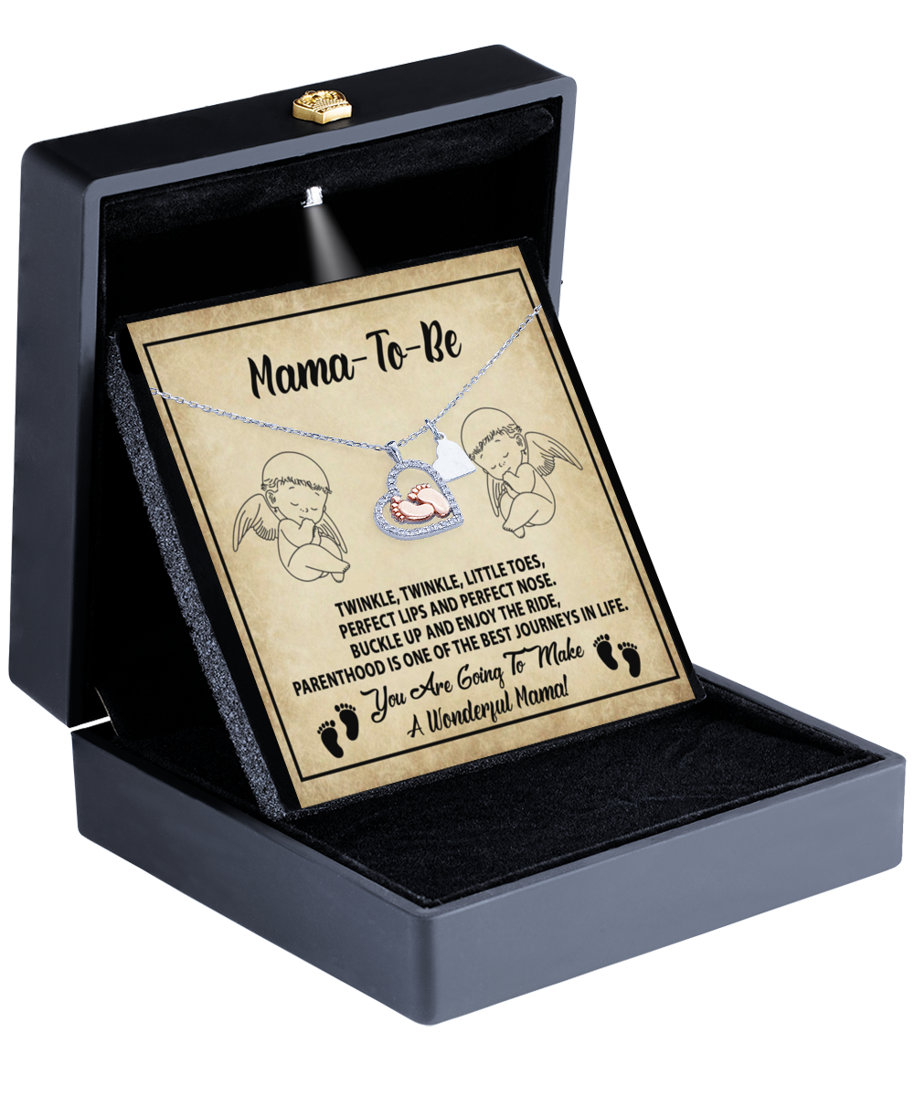 Mama To Be-Enjoy The Ride-Gb - Baby Feet Necklace